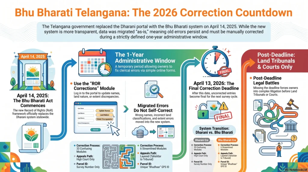 Bhu Bharathi Land Correction Timeline